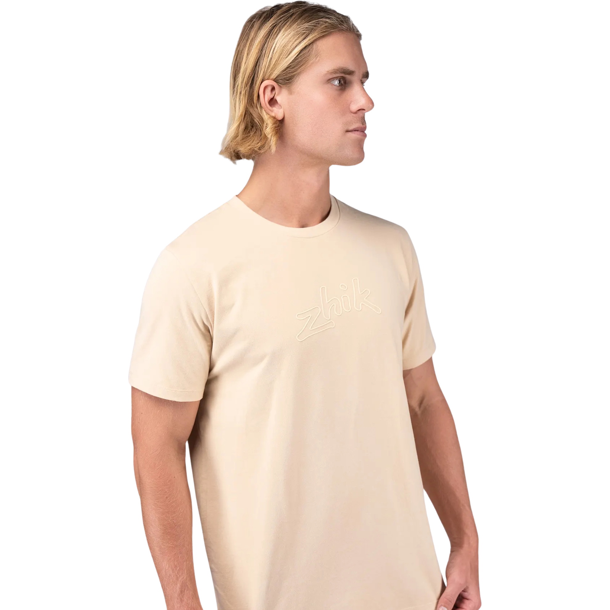 Zhik T-shirt De Algodão Com Logótipo Para Homem TEE-0733-M-SND - Sand